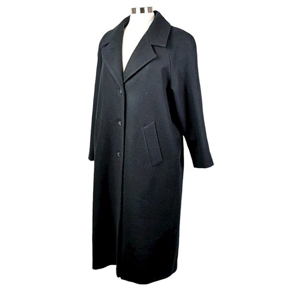 Stephanie Mathew’s Long Black Wool Coat - Picture 5 of 12